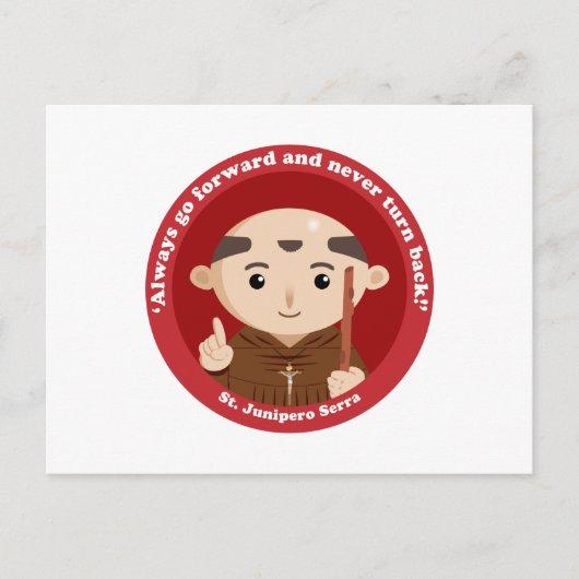 St. Junipero Serra Postkarte (Vorderseite)
