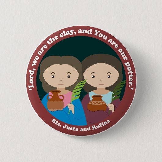 St. Justa & St. Rufina Button (Vorderseite)