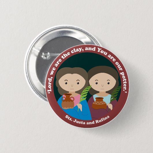 St. Justa & St. Rufina Button (Vorne & Hinten)