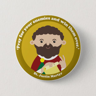 St. Justin Martyr Button