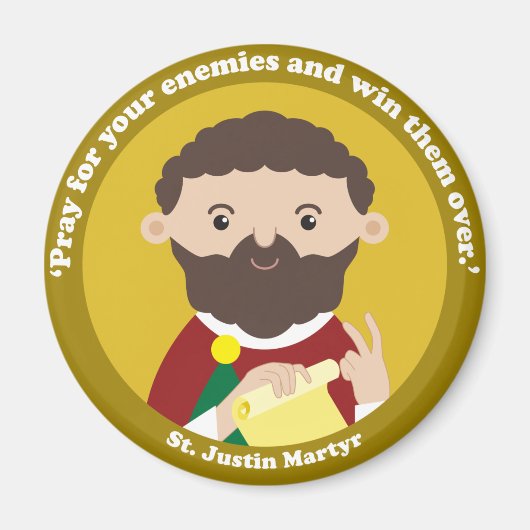 St. Justin Martyr Magnet (Vorne)