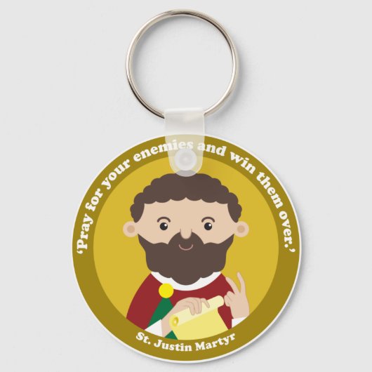St. Justin Martyr Schlüsselanhänger (Vorderseite)