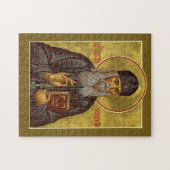St. Justin Popovic Orthodox Christian Icon Puzzle (Horizontal)