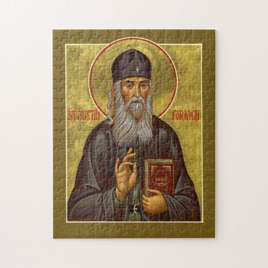 St. Justin Popovic Orthodox Christian Icon Puzzle (Vertikal)