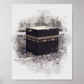 St. Kaaba, Masjid Al Haram, Aquarellbilder Poster (Vorne)