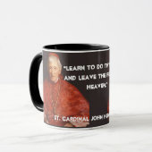 St. Kardinal John Henry Newman Canonization Zitat Tasse (Vorderseite Links)