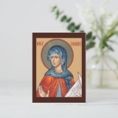 St. Kassiane, die Hymnograf-Gebetskarte Postkarte (Stehend Vorderseite)
