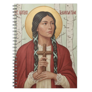 St. Kateri Tekakwitha katholische Heilige Lily Moh Notizblock