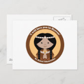 St. Kateri Tekakwitha Postkarte (Vorne/Hinten)