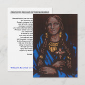 St. Kateri Tekakwitha Prayer Card Dankeskarte (Vorne/Hinten)