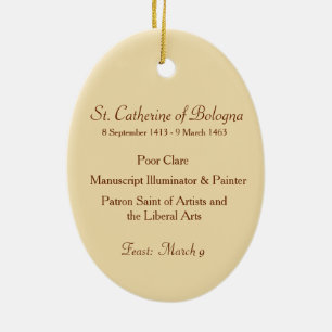 St. Katharina von Bologna (SAU 027) Keramikornament