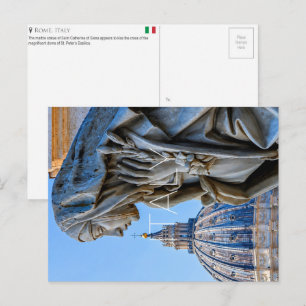 St. Katharina von Siena, Rom, Italien Reise-Postka Postkarte