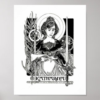 St. Katherine von Alexandria Poster
