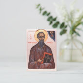 St. Kentigern First Bishop of Glasgow Prayer Card Platzkarte (Stehend Vorderseite)