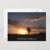 St Kilda Beach Melbourne Postkarte (Vorne/Hinten)