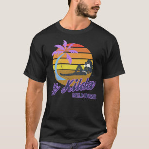 St Kilda Beach Melbourne Victoria Australien Retro T-Shirt