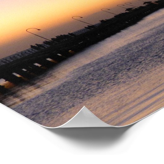 St. Kilda Pier Poster (Ecke)