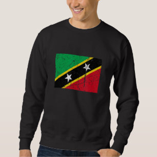 St. Kitts and Nevis Flag Männer Frauen Kinder Jung Sweatshirt