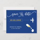 St. Kitts and Nevis Wedding Save the Date Card, Magneteinladung (Vorderseite)