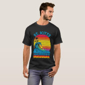 St Kitts Caribbean Retro Throwback Surf & Beach So T-Shirt (Vorne ganz)