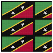 St. Kitts kennzeichnen Stoff (Nahaufnahme)