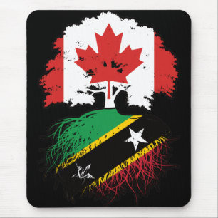 St. Kitts Kittitianischer Kanadier Kanada Baumwurz Mousepad