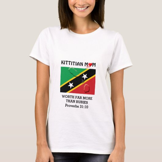 ST-KITTS-MAMA mit mehr als RubyPROVERBEN 31 T-Shirt (Vorderseite)