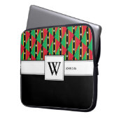 ST KITTS NEVIS Christlich Scripting Laptop Monogra Laptopschutzhülle (Vorderseite Links)