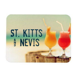 St. Kitts & Nevis Cocktails Magnet