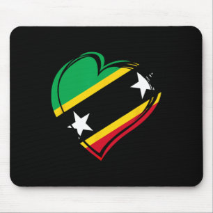 St Kitts Nevis Flagge Karibik Urlaub Kinder Frauen Mousepad
