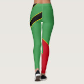 St. Kitts & Nevis klassisch farbenfroh Leggings (Rückseite)