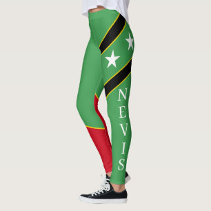 St. Kitts & Nevis klassisch farbenfroh  Leggings