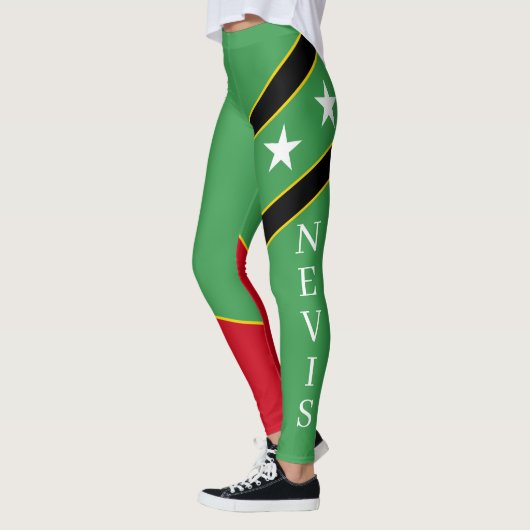 St. Kitts & Nevis klassisch farbenfroh Leggings (Links)