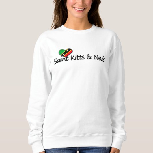 St. Kitts & Nevis Liebe Sweatshirt (Vorderseite)