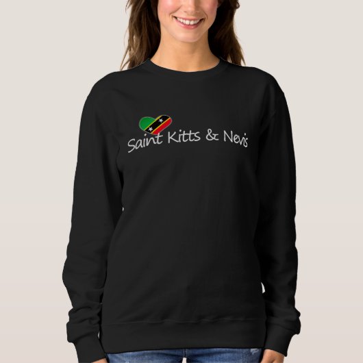 St. Kitts & Nevis Liebe Sweatshirt (Vorderseite)