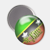 St. Kitts & Nevis Patriotic Magnet (Vorderseite/Rückseite)
