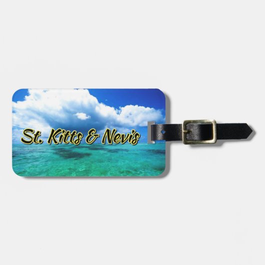 St. Kitts & Nevis Sea Sky Gepäckanhänger (Vorderseite horizontal)