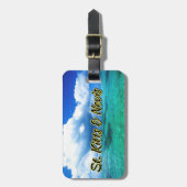 St. Kitts & Nevis Sea Sky Gepäckanhänger (Vorderseite vertikal)