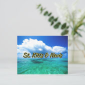 St. Kitts & Nevis Sea Sky Postkarte (Stehend Vorderseite)