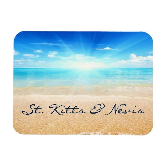 St. Kitts & Nevis Sonnenaufgang Magnet (Horizontal)