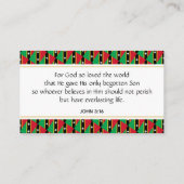 ST KITTS NEVIS VISITENKARTE (Rückseite)