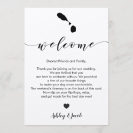 St. Kitts & Nevis Wedding Begrüßungsbrief Tour Programm