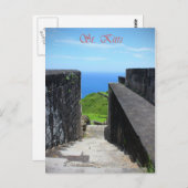 St. Kitts PostCard Postkarte (Vorne/Hinten)
