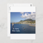 St. Kitts Postkarte (Vorne/Hinten)