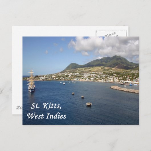 St. Kitts Postkarte (Vorne/Hinten)