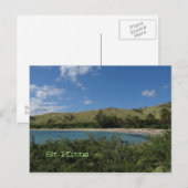 St. Kitts Tropical Beach Foto Postcard Postkarte (Vorne/Hinten)