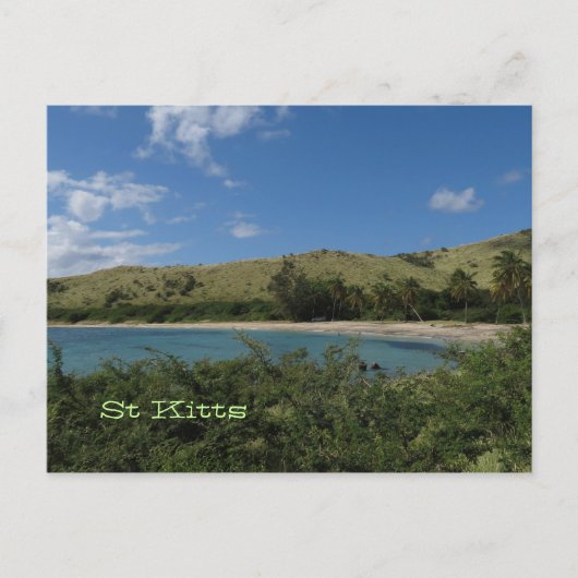 St. Kitts Tropical Beach Foto Postcard Postkarte (Vorderseite)