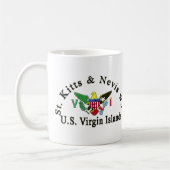 St. Kitts und die Jungferninseln Nevis/US Kaffeetasse (Links)