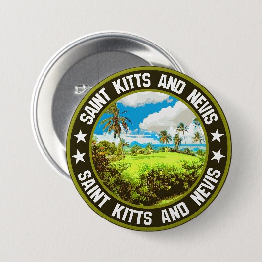 St. Kitts und Nevis Button (Vorne & Hinten)