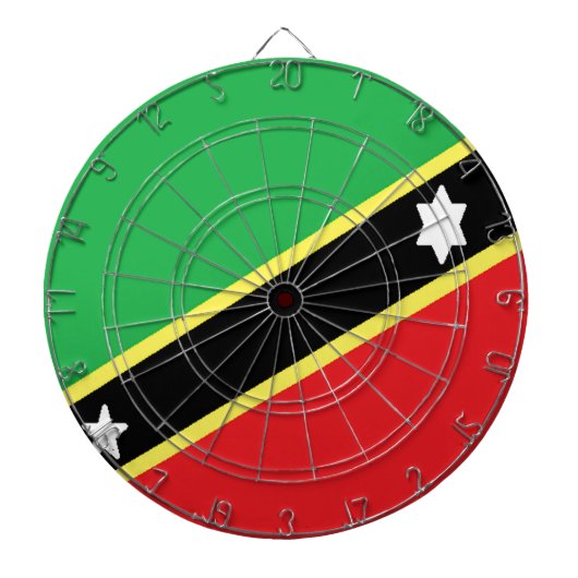 St. Kitts und Nevis Dartscheibe (vorne)